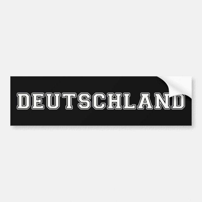 Deutschland Bumper Sticker (Front)