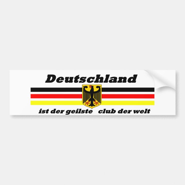 deutschland bumper sticker (Front)