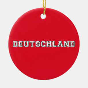 Deutschland Ceramic Ornament