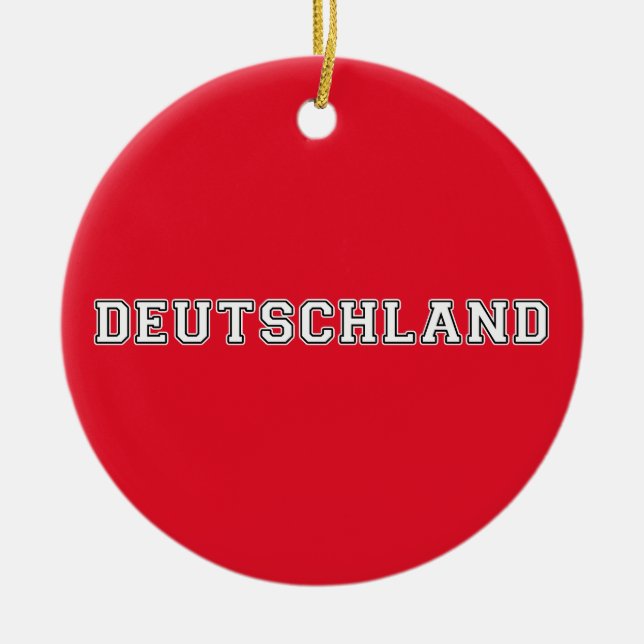 Deutschland Ceramic Ornament (Front)