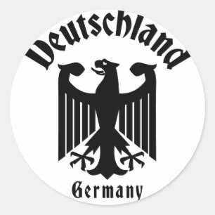 Deutschland Classic Round Sticker