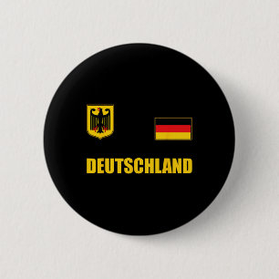 Deutschland Design Germany Outfit Apparel German F 2 Inch Round Button