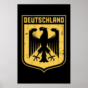 Deutschland Eagle -  German Coat of Arms Poster