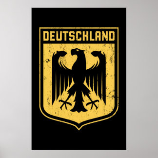 Deutschland Eagle -  German Coat of Arms Poster