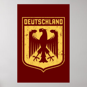 Deutschland Eagle -  German Coat of Arms Poster