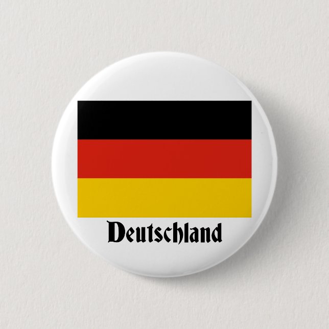 Deutschland Flag 2 Inch Round Button (Front)