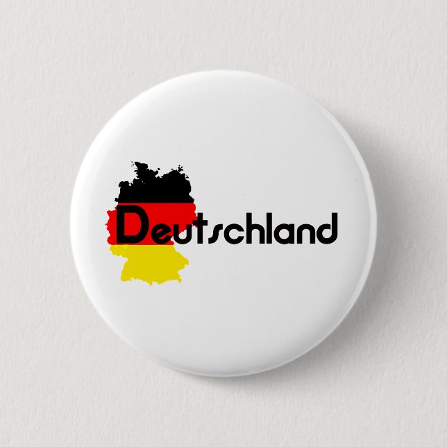 Deutschland flag colours! 2 inch round button (Front)