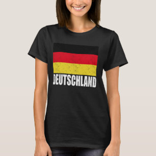 Deutschland Flag Grunge Vintage Souvenir Germany T-Shirt