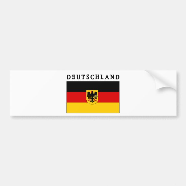 Deutschland Flagge Bumper Sticker (Front)