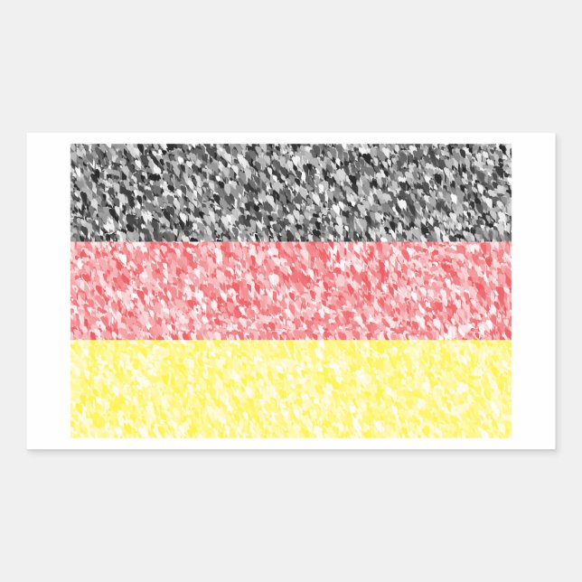 Deutschland Flagge - Germany Flag Sticker (Front)