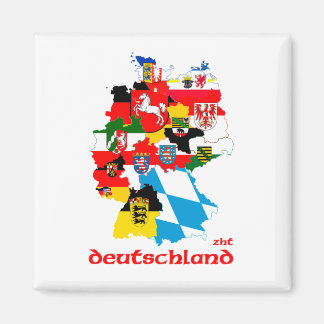 Deutschland flags magnet