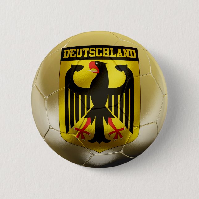 Deutschland Football 2 Inch Round Button (Front)