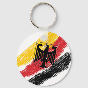 Deutschland Fussball Soccer Eagle Keychain