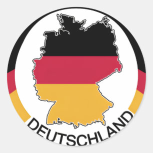 Deutschland Germany Classic Round Sticker