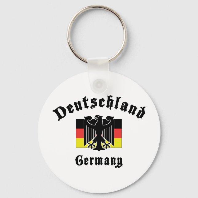 Deutschland Germany Flag Keychain (Front)
