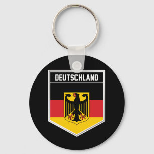 Deutschland/Germany Flag Shield Keychain
