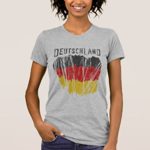 Deutschland Germany Flag Shirt Ladies Petite