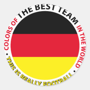 Deutschland-Germany-Germany Art Shield Classic Round Sticker