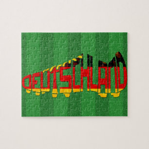 Deutschland Germany Soccer Cleat Jigsaw Puzzle