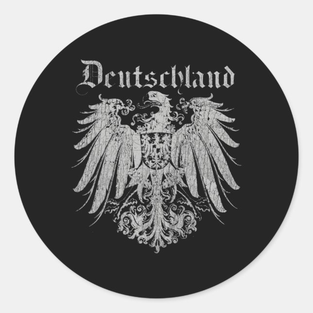Deutschland Gers Prussian Gery Classic Round Sticker (Front)