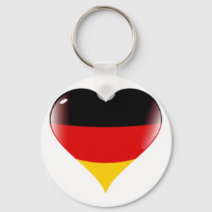 Deutschland heart keychain