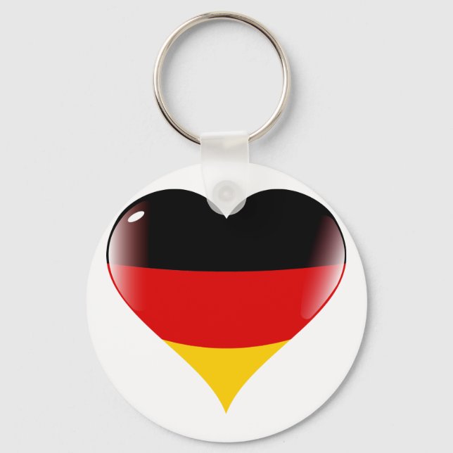 Deutschland heart keychain (Front)