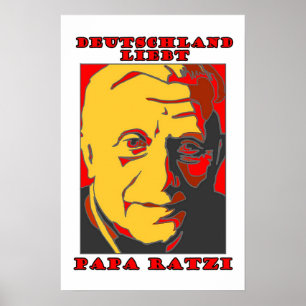 Deutschland Liebt Papa Ratzi Poster