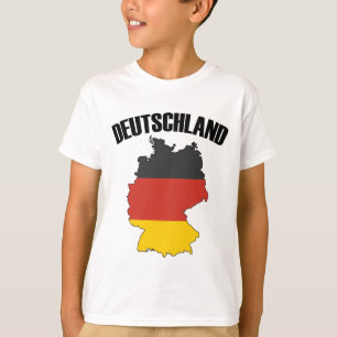 Deutschland Map - German Flag - Germany Travel T-Shirt