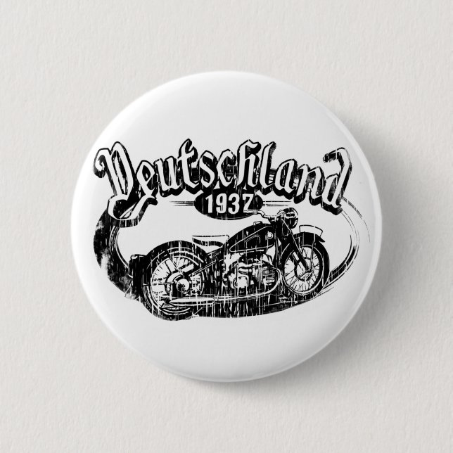 Deutschland Motowear 2 Inch Round Button (Front)