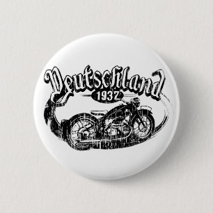 Deutschland Motowear 2 Inch Round Button