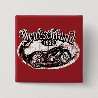 Deutschland Motowear 2 Inch Square Button