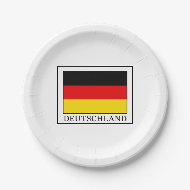 Deutschland Paper Plate (Front)