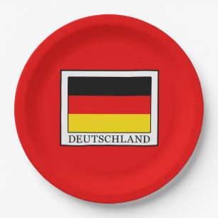 Deutschland Paper Plate