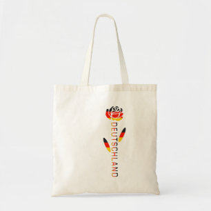 Deutschland Rose German Flag  Tote Bag