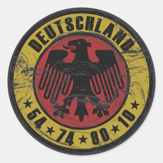 Deutschland Vintage Sticker (Front)