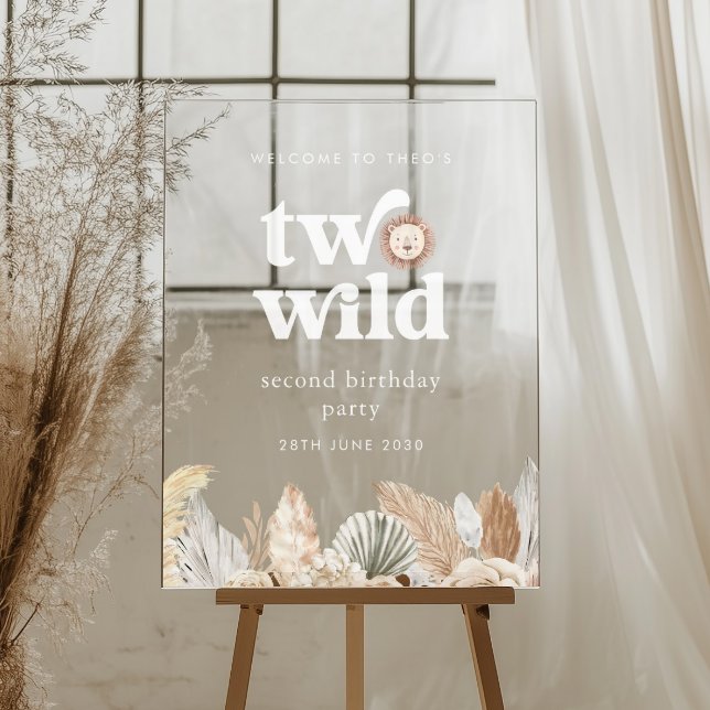 Deux Affiches de bienvenue de photos sauvages (Zazzle Two Wild Photo Welcome Sign)