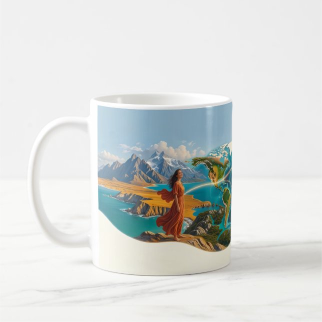 Deux Âmes Un Monde Mug Longue Distance (Gauche)