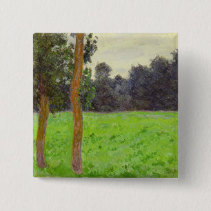 Deux Arbres dans la Prairie 2 Inch Square Button
