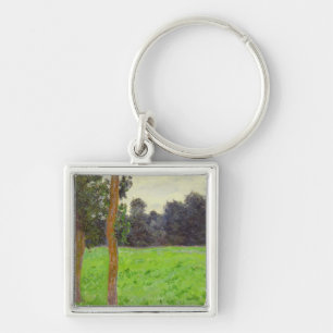 Deux Arbres dans la Prairie Keychain