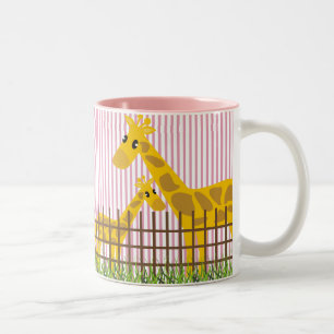 Deux (Aussi) Mignonnes Giraffes Mugs