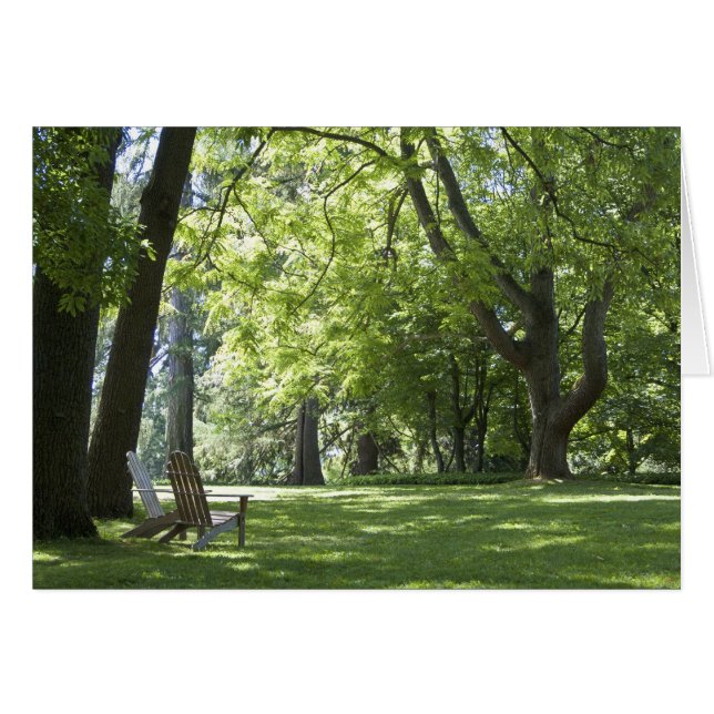 Deux chaises Adirondack Card (Devant horizontal)