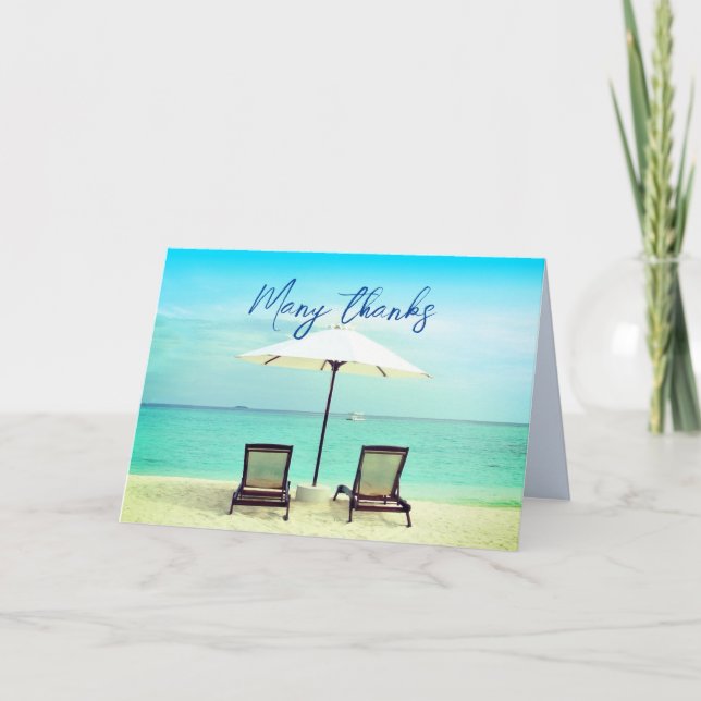 Deux Chaises De Plage Cartes De Notes Platinées Pa (Devant)