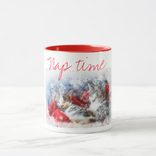 Deux chatons temps de sieste Mug