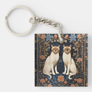 Deux chats siamois William Morris Inspiré