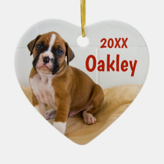 Deux Chiens Deux Ornements De Noël À Deux Côtés