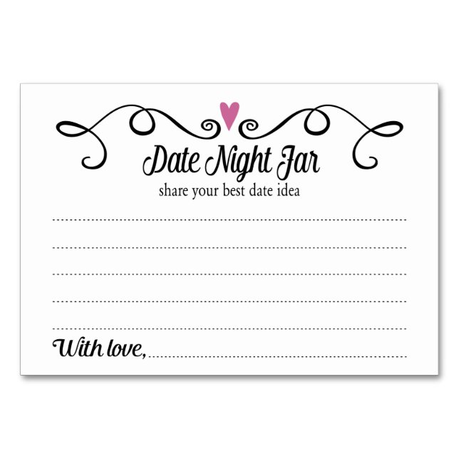 Deux Coeurs Date Jar Idées Mariage Cartes (Devant)