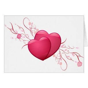Deux Coeurs roses