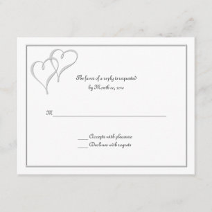 Deux Coeurs Une Love Cartes RSVP