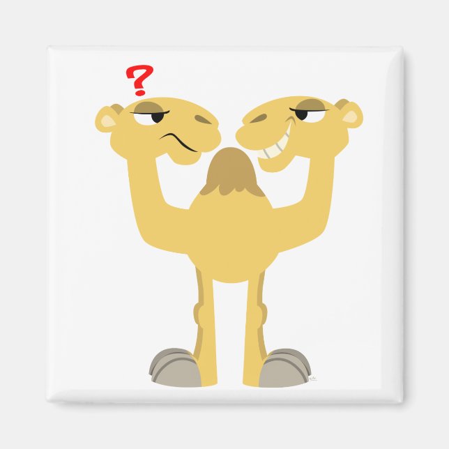 Deux côtés du même aimant de dessin animé Camel (Devant)
