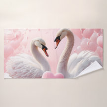 deux cygnes blancs